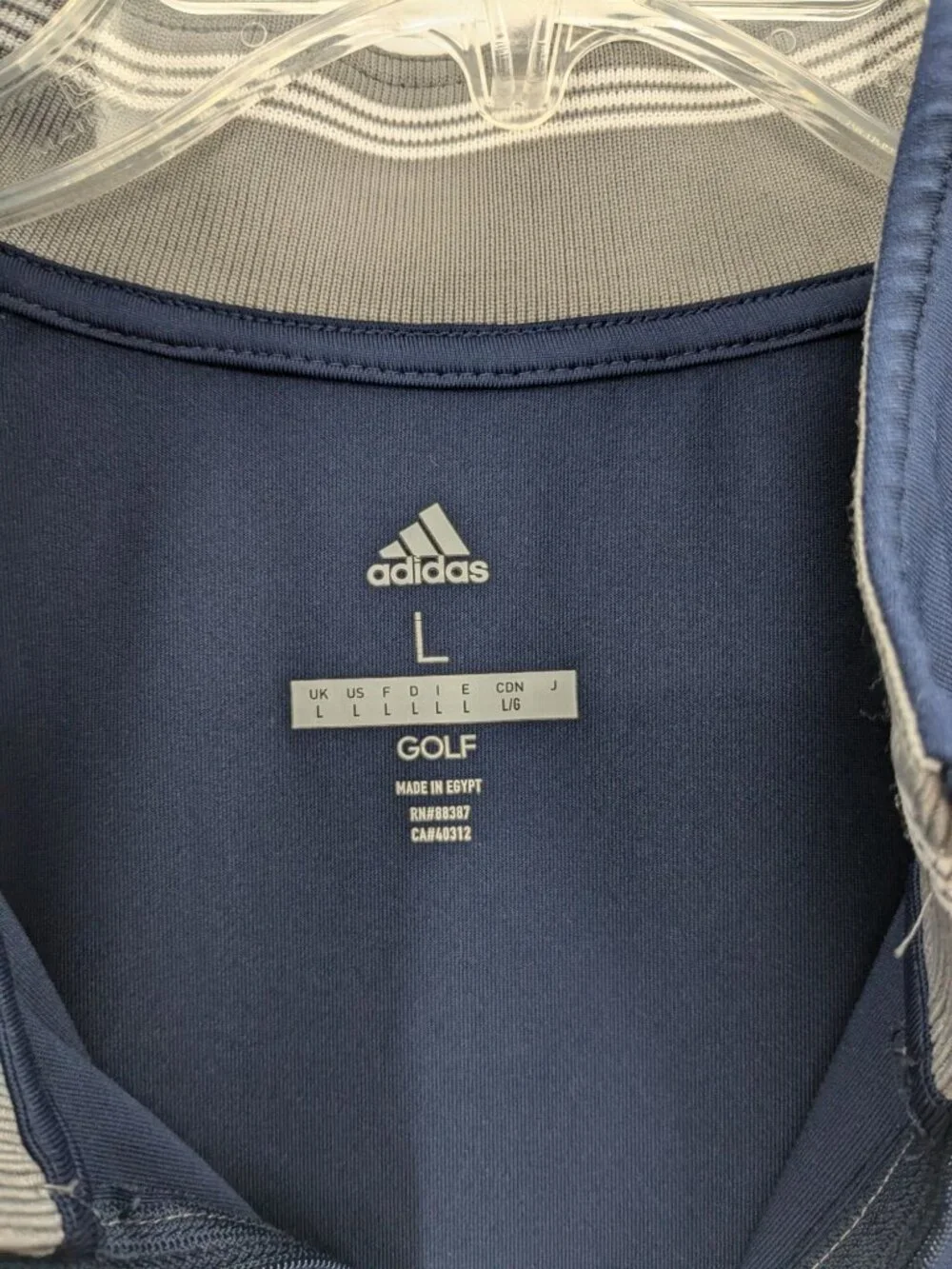 Adidas Golf Quarter Zip Pullover Lightweight Jacket Performance Athleisure Large